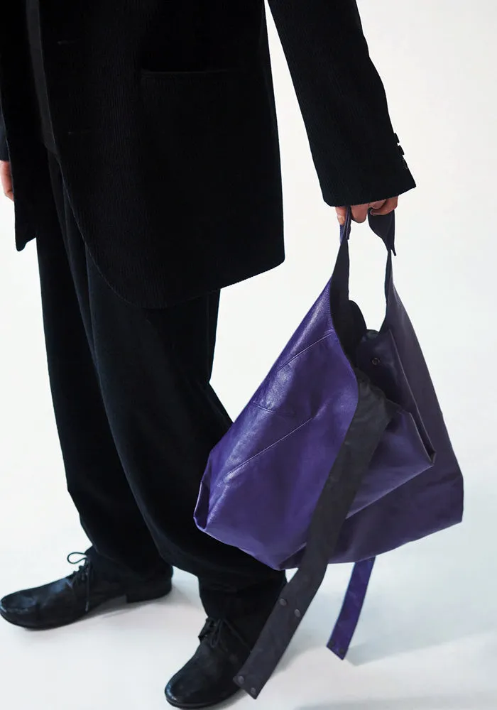 YOHJI YAMAMOTO DISCORD DE-I71-835 TOTE BAG PURPLE