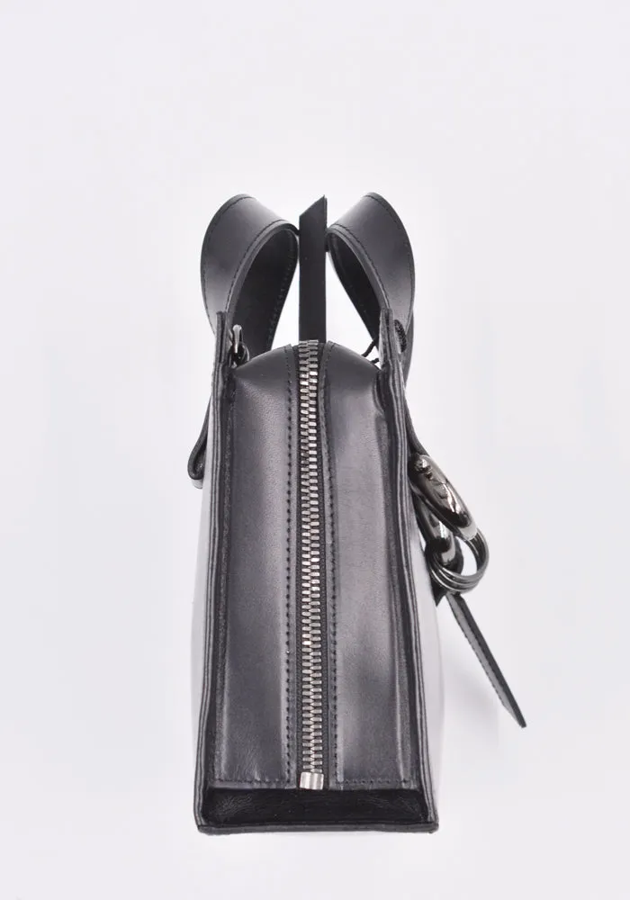 YOHJI YAMAMOTO DISCORD DZ-I04-703 MINI ZIPPED TOTE BAG BLACK