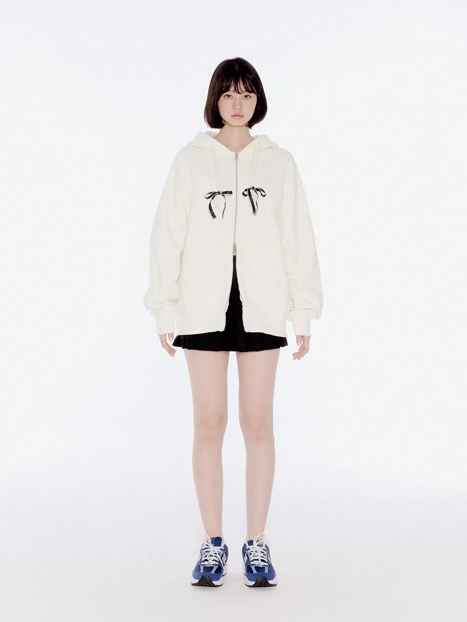 YOUHEE  |Long Sleeves Cotton Oversized Logo Hoodies & Sweatshirts